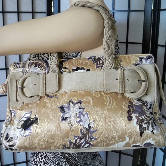 Luxurious RARE PIAZZA SEMPIONE Renaissance Jacquard Shoulder Bag/Satchel - Picture 4 of 8